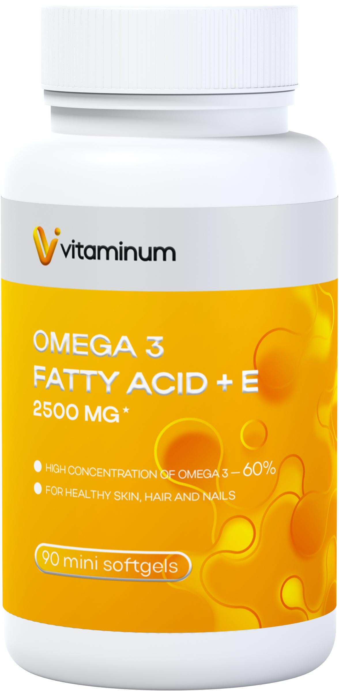  Vitaminum ОМЕГА 3 60% + витамин Е (2500 MG*) 90 капсул 700 мг   в Сыктывкаре